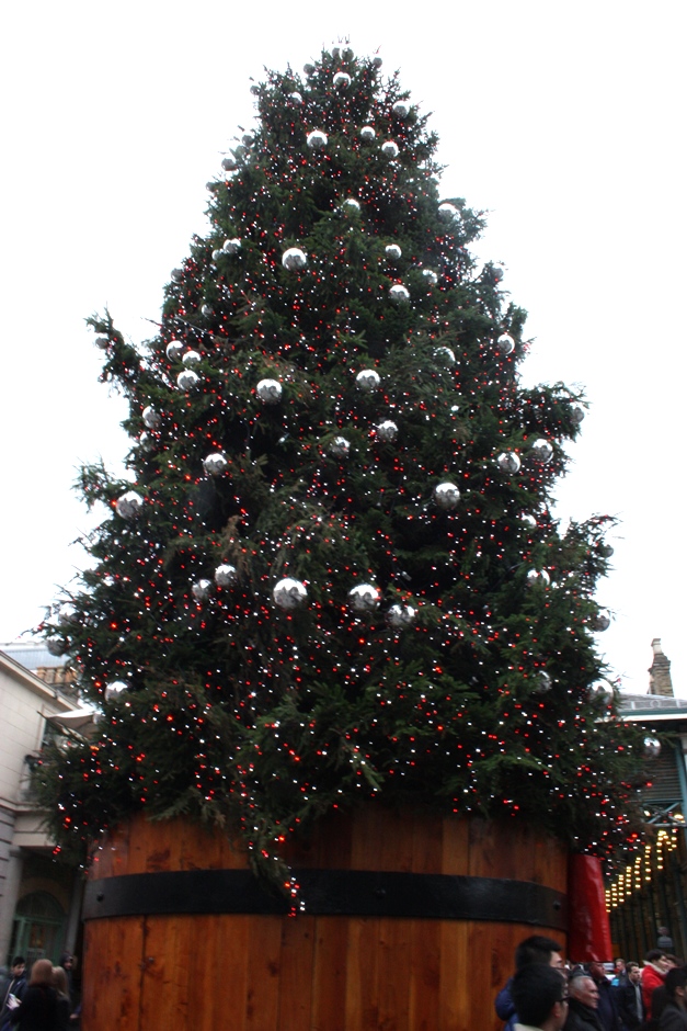 Covent Garden kerstmarkt kerstboom